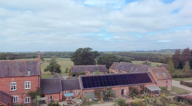 Solar Installation on barn conversion in Staffordshire