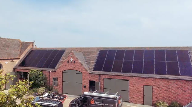 commercial solar panels for farm Staffordshire