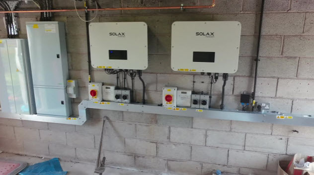 solax battery installation in staffordshire